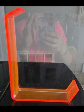 Neon Pink/Orange Acrylic Picture Frame - 5"x7"